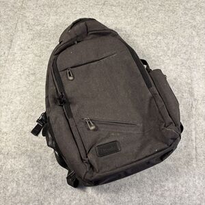 Tzowla Anti-Theft Laptop Bag Backpack Dark Gray USB & Headphone Port 19" x 14"